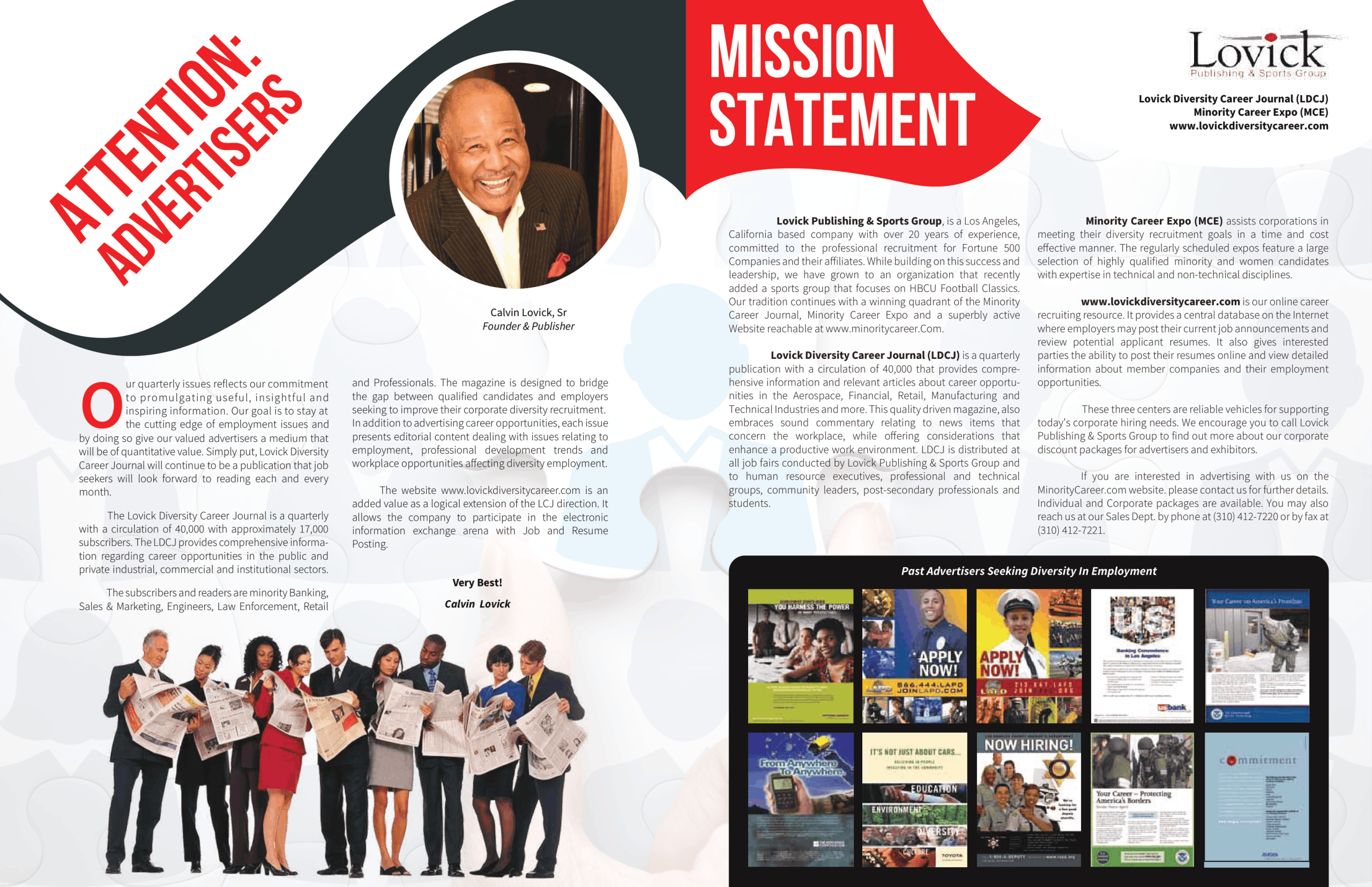 Calvin Lovick's Mission Statement